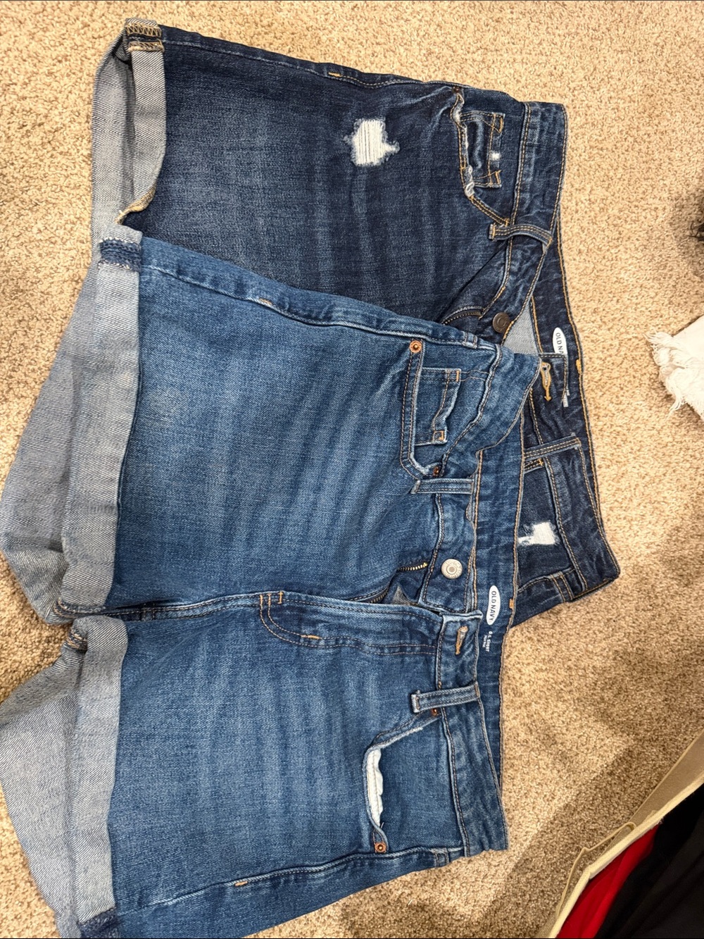 Old Navy Blue Denim Women's Shorts bundled - Light & Dark Wash